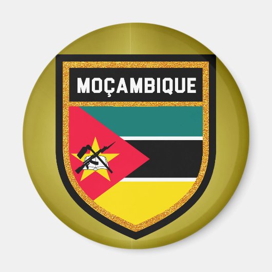 Moçambique Flag Magneet (Voorkant)