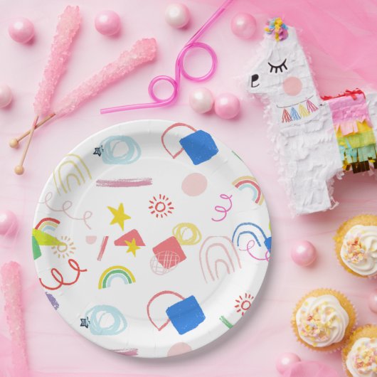 Mocapim kauwpapier borden papieren bordje (Feest)