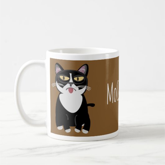 MoCATchino grappige kattenmochaccino Koffiemok (Links)