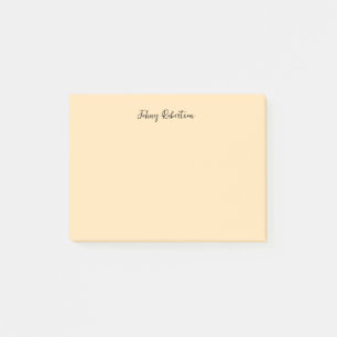 Moccasin Peachy Yellow Plain Elegant Professional Post-it® Notes