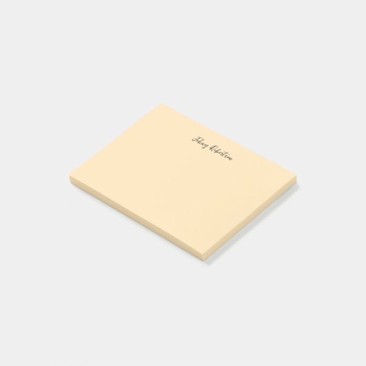 Moccasin Peachy Yellow Plain Elegant Professional Post-it® Notes (Schuin)
