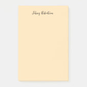 Moccasin Peachy Yellow Plain Elegant Professional Post-it® Notes (Voorkant)