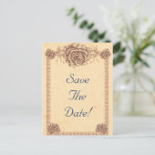 Moccasin  Roos sparen de Datum Aankondigingskaart (Staand voorkant)