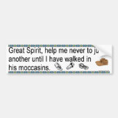 Moccasinen Bumpersticker (Voorkant)