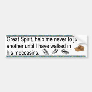 Moccasinen Bumpersticker