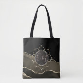 Mocha Agate Glittery OM Tote Bag (Voorkant)