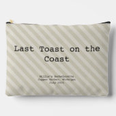 Mocha and Cream Striped Bridesmaid Bachelorette Etui (Voorkant)