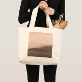Mocha Aquarel Abstract Grote Tote Bag (Voorkant (product))
