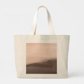 Mocha Aquarel Abstract Grote Tote Bag (Achterkant)