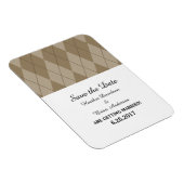 Mocha Argyle sparen de Datum Flexi Magnet Magneet (Rechterzijde)