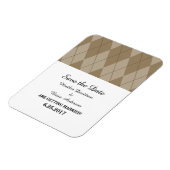 Mocha Argyle sparen de Datum Flexi Magnet Magneet (Linkerzijde)