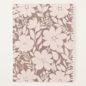 Mocha Bloesem Elegantie Planner (Achterkant)
