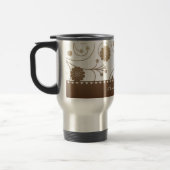 Mocha Bloom Banner Travel Mug Reisbeker (Links)