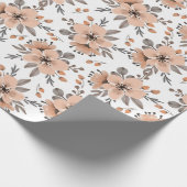 Mocha Bloom Cadeaupapier (Hoek)