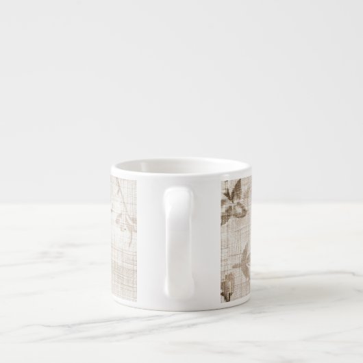 Mocha Bloom Espresso Cup Kop (Achterkant)