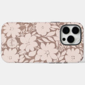 Mocha Blossom Elegance Case-Mate iPhone Case (Achterkant (horizontaal))
