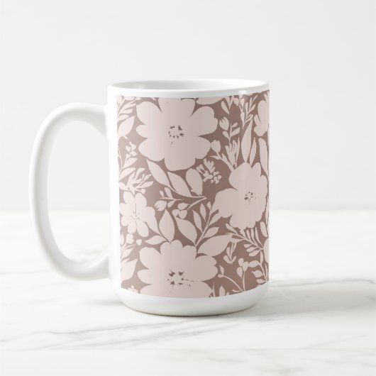 Mocha Blossom Elegance Koffiemok (Links)