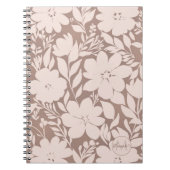 Mocha Blossom Elegance Notitieboek (Voorkant)