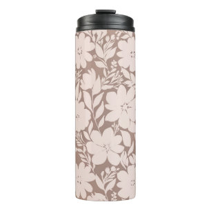 Mocha Blossom Elegance Thermosbeker