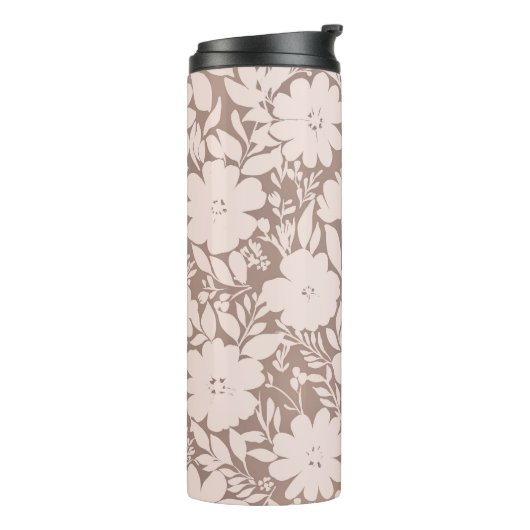 Mocha Blossom Elegance Thermosbeker (Gedraaid links)