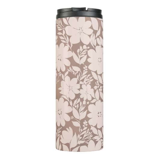 Mocha Blossom Elegance Thermosbeker (Achterkant)