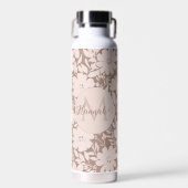 Mocha Blossom Elegance Waterfles (Voorkant)