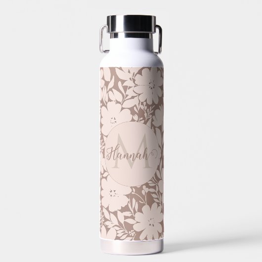 Mocha Blossom Elegance Waterfles (Voorkant)