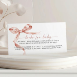 Mocha Bow Book voor Baby Enclosure Kaart