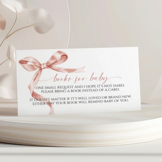 Mocha Bow Book voor Baby Enclosure Kaart