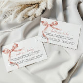 Mocha Bow Book voor Baby Enclosure Kaart