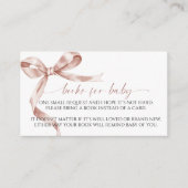 Mocha Bow Book voor Baby Enclosure Kaart (Voorkant)