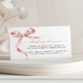 Mocha Bow Display Baby shower Enclosure Kaart