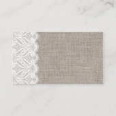 Mocha Bow en Lace Reception Place Card Plaatskaartje (Achterkant)