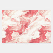 Mocha Bow Pink Candy Cane Christmas Inpakpapier Vel (Voorkant 3)