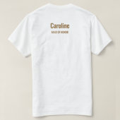 Mocha Bridesmaid Espresso Martini Bachelorette T-shirt (Design achterkant)