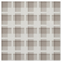 Mocha Brown Gingham buffalo plaid check