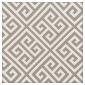 Mocha Brown Griekse sleutel Stof (Close Up)