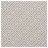 Mocha Brown Griekse sleutel Stof (Swatch)