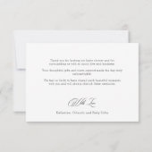 Mocha Brown Hello Baby Three Photos Baby Thank You Bedankkaart (Achterkant)