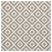 Mocha Brown Ikat Diamonds Stof (Swatch)