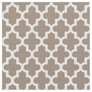 Mocha Brown Marokkaanse print Stof