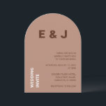 Mocha Brown Modern Wedding Invitation Kaart<br><div class="desc">Deze prachtige moderne huwelijksuitnodiging is voorzien van witte en tweekleurige mocha bruin. (Er is een donkere chocolade mocha bruin en er is ook een lichtere melkkere toon van mocha bruin). De uitnodiging is eenvoudig online te personaliseren voordat u bestelt.</div>