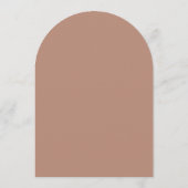 Mocha Brown Modern Wedding Menu Kaart (Achterkant)