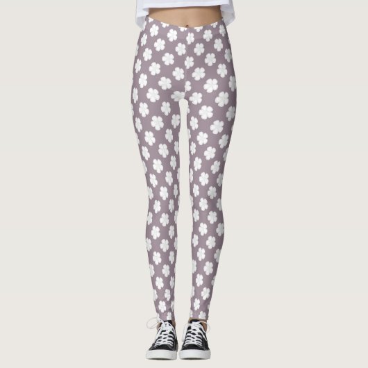 Mocha Brown Oogje Vrouwen Leggings (Voorkant)