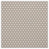 Mocha Brown Polka Dots Stof (Swatch)
