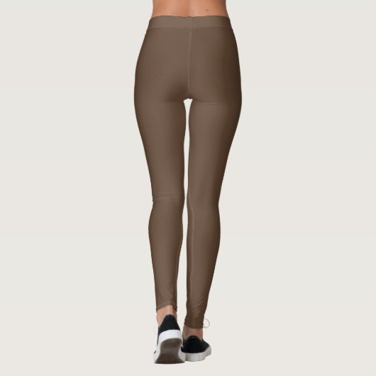 Mocha Brown Racing Stripes Leggings (Achterkant)