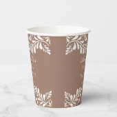 Mocha Brown Talavera Spaanse Fiesta Bruidsbrunch Papieren Bekers (Links)