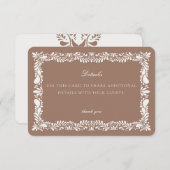 Mocha Brown Talavera Tegel Details Kaart Insert (Voorkant / Achterkant)