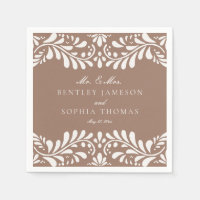 Mocha Brown Talavera Tegel Spaans Fiesta Huwelijk