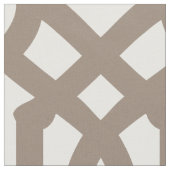 Mocha Brown Trellis Grote Schaal Stof (Close Up)